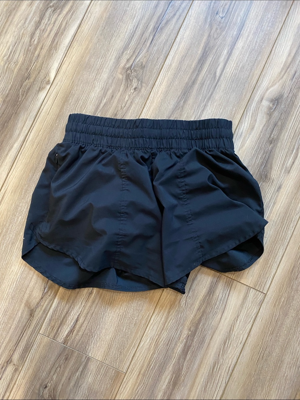 all in motion Black Women's Athletic Shorts - Elastic Waist Run Shorts